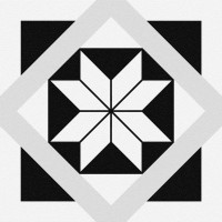 Stream керамогранит геометрия белый 29,8х29,8