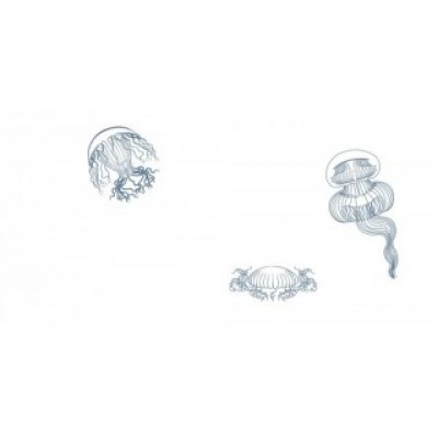 Декор Марис медузы белый 30*60 см